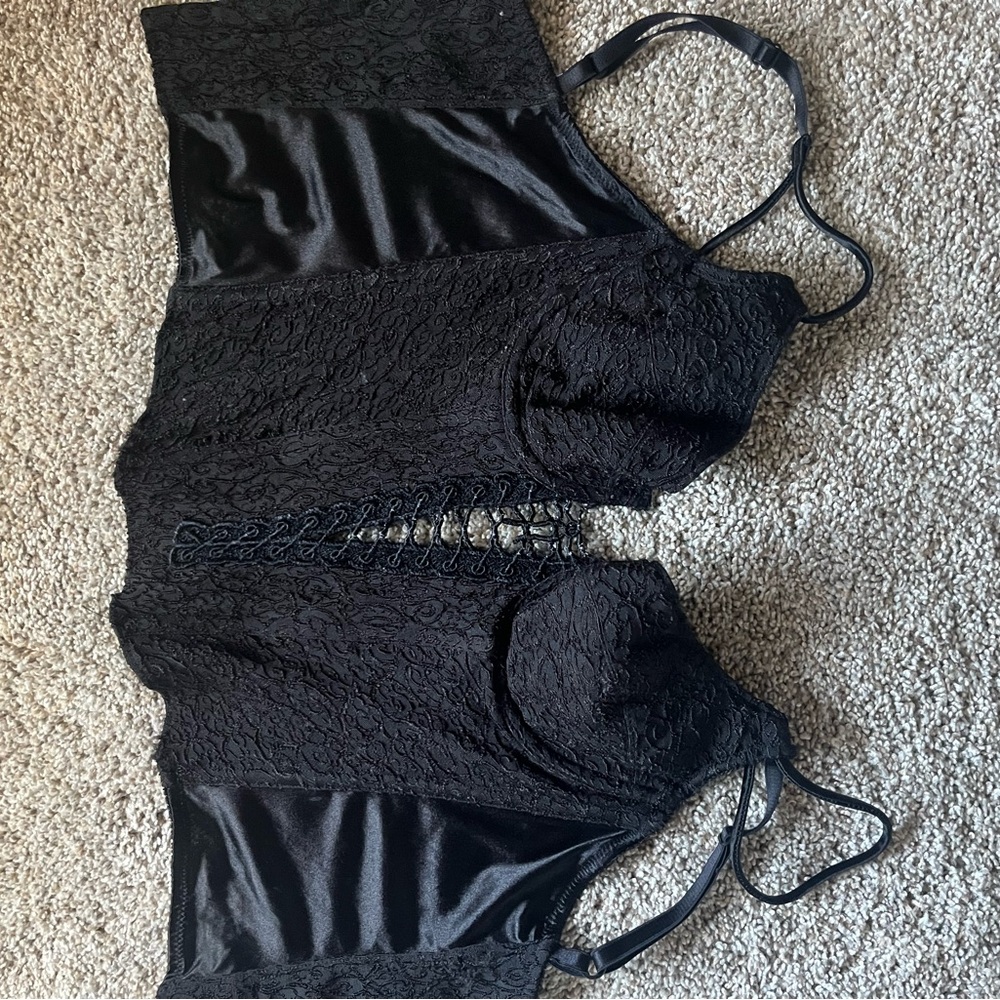 Christian Dior Black Corset Top